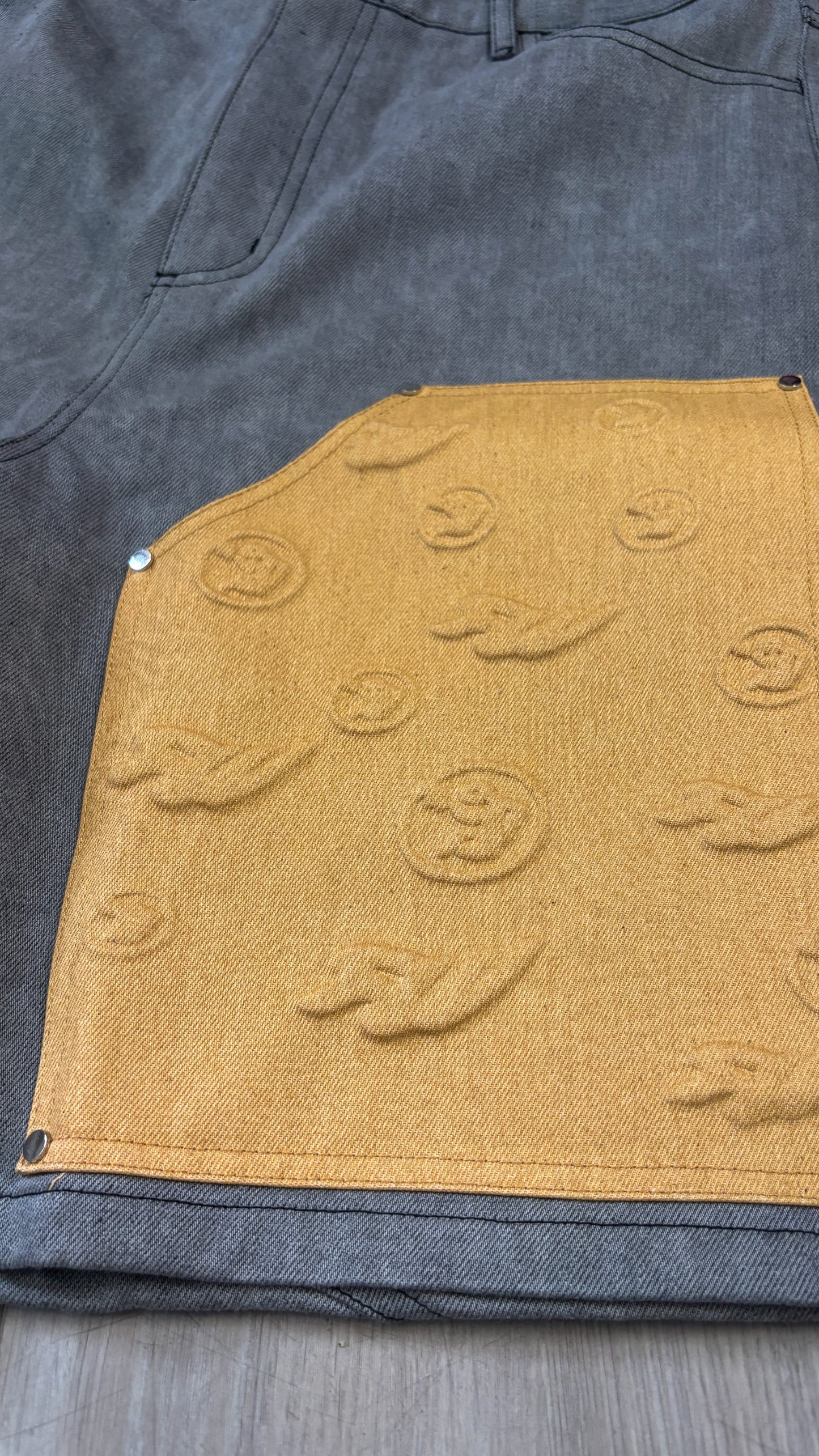 RightBerry “ Oats  “ Embossed jorts