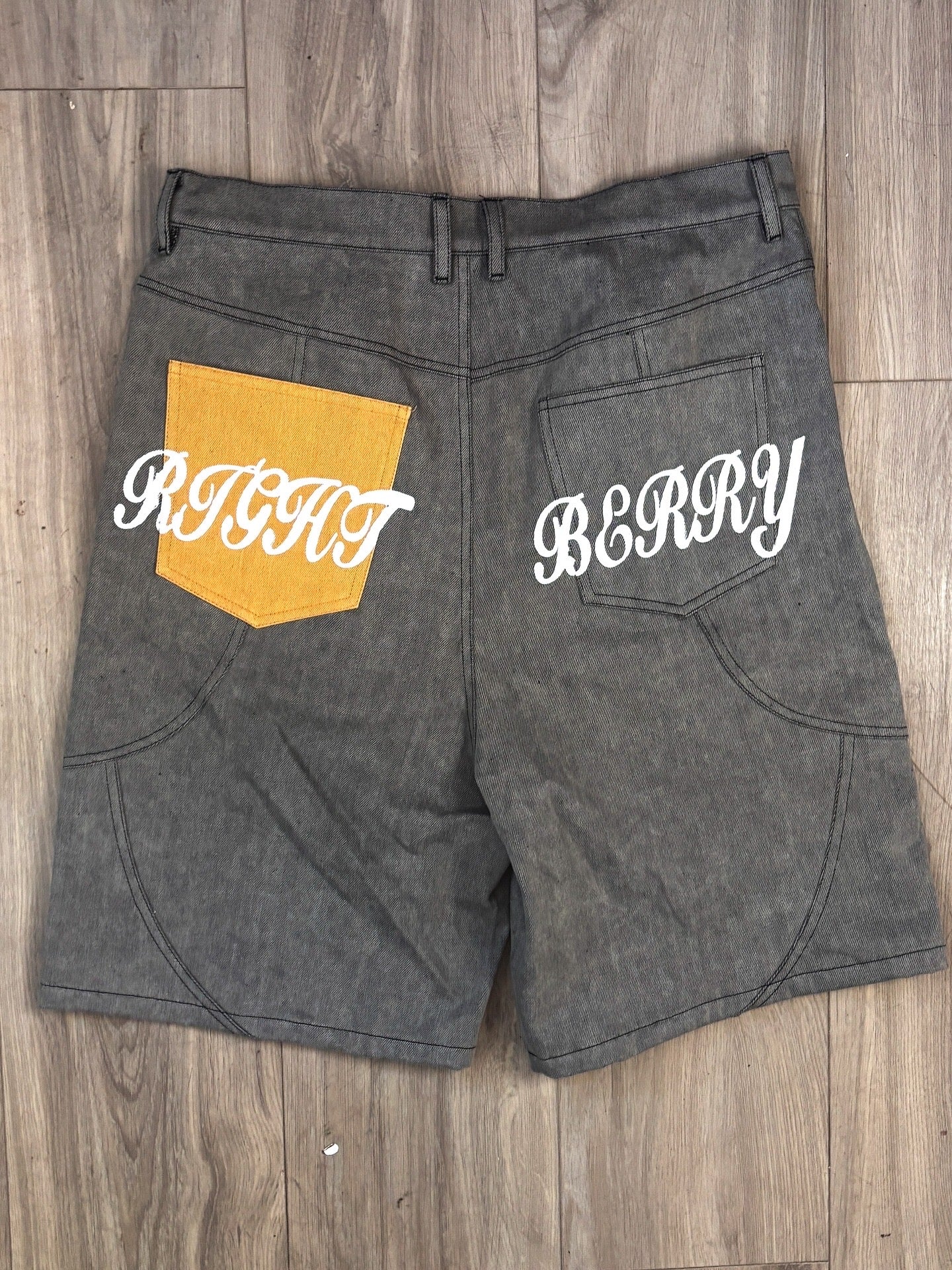 RightBerry “ Oats  “ Embossed jorts