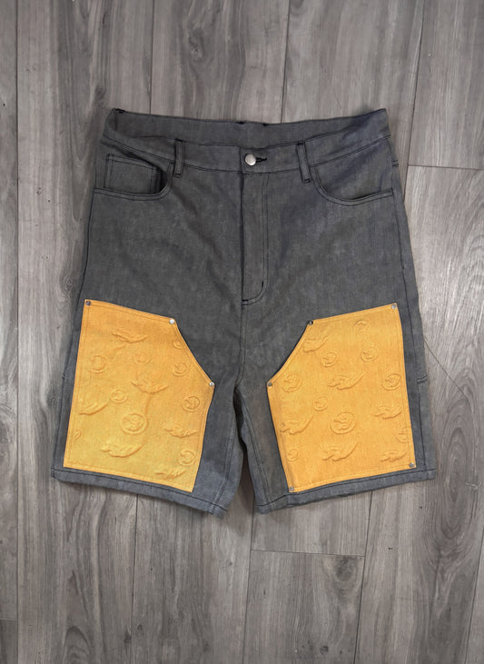 RightBerry “ Oats  “ Embossed jorts